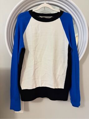 Reed Krakoff Designer Cashmere Blend Colorblock Knit Sweater